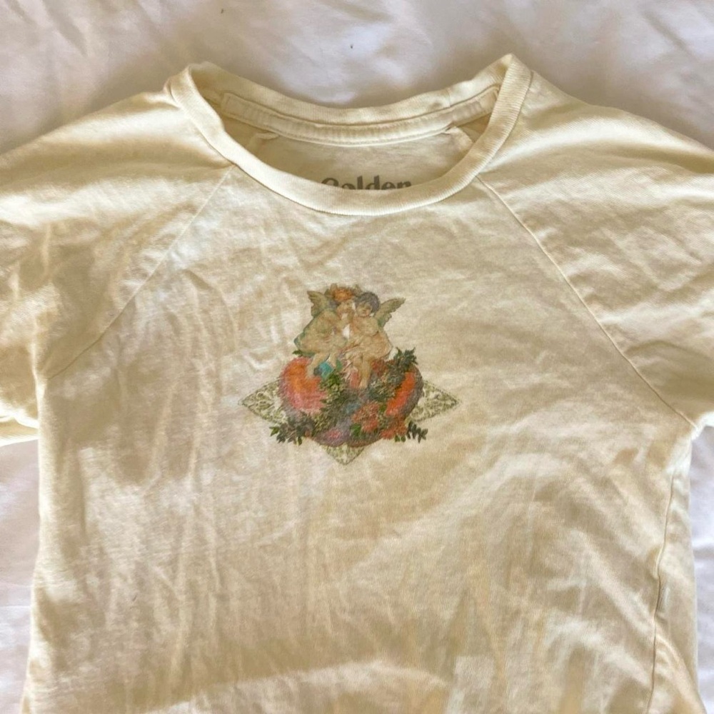Golden Beige Graphic Tee